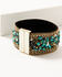 Image #2 - Prime Time Jewelry Women's Gold Chain Rhinestone Turquoise Beaded Cuff Bracelet, Turquoise, hi-res