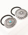 Image #2 - Idyllwind Women's Ember Concho Hair Tie Set - 2 Piece, Silver, hi-res