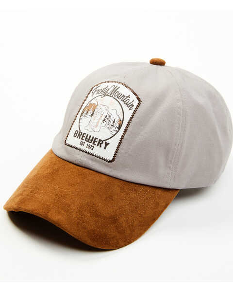 Image #1 - Cleo + Wolf Women's Frosty Mountain Brewery Ball Cap, Light Grey, hi-res
