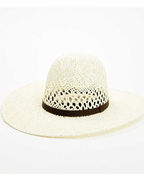 Image #1 - M & F Western Kids' Straw Cowboy Hat , Natural, hi-res