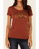 Idyllwind Women's Rodeo Rebel Graphic Short Sleeve Trustie Tee , Rust Copper, hi-res