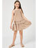 Image #1 - Hayden Girls' Sleeveless Smocked Mini Dress, Mauve, hi-res