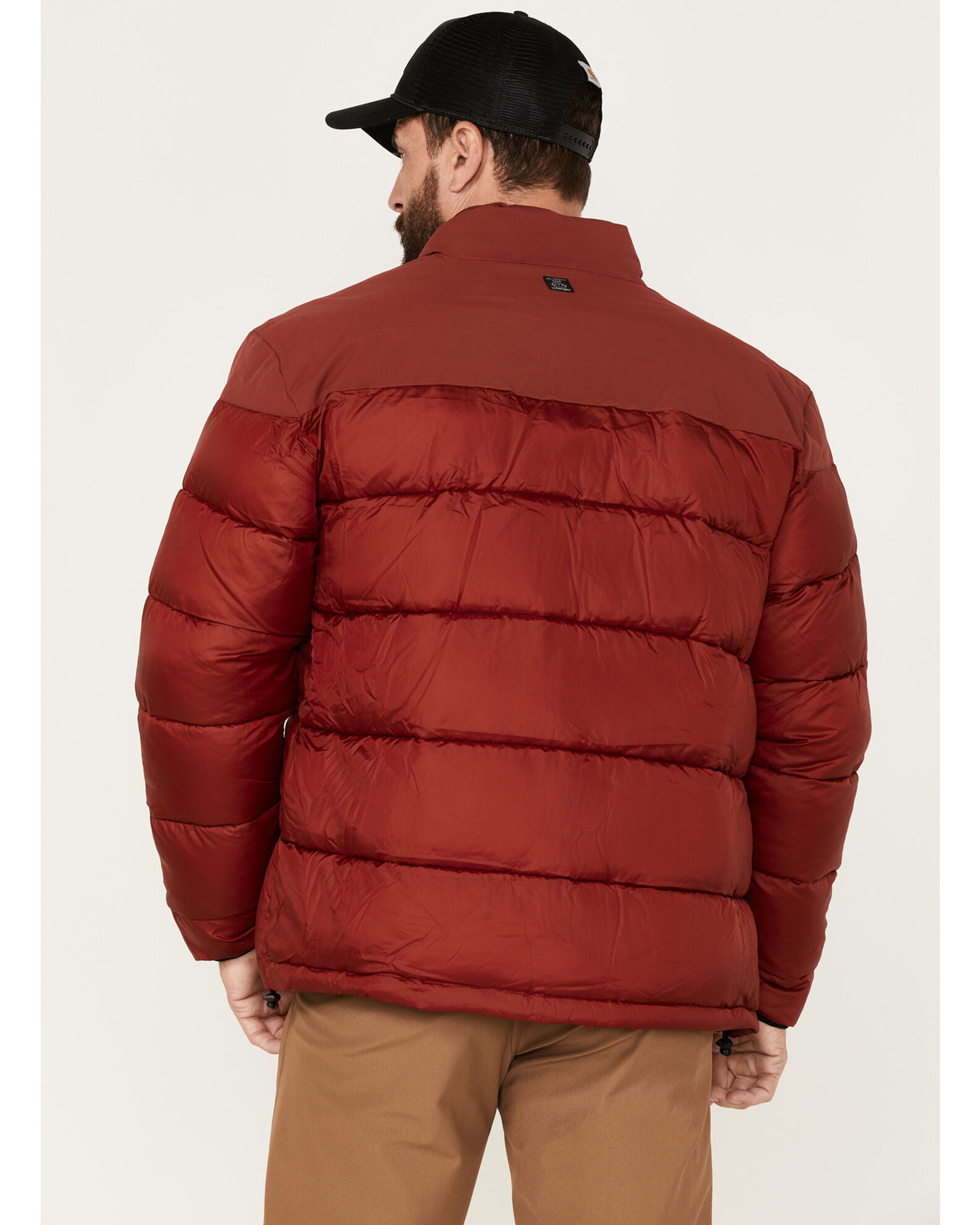 Zip front puffer jacket hotsell