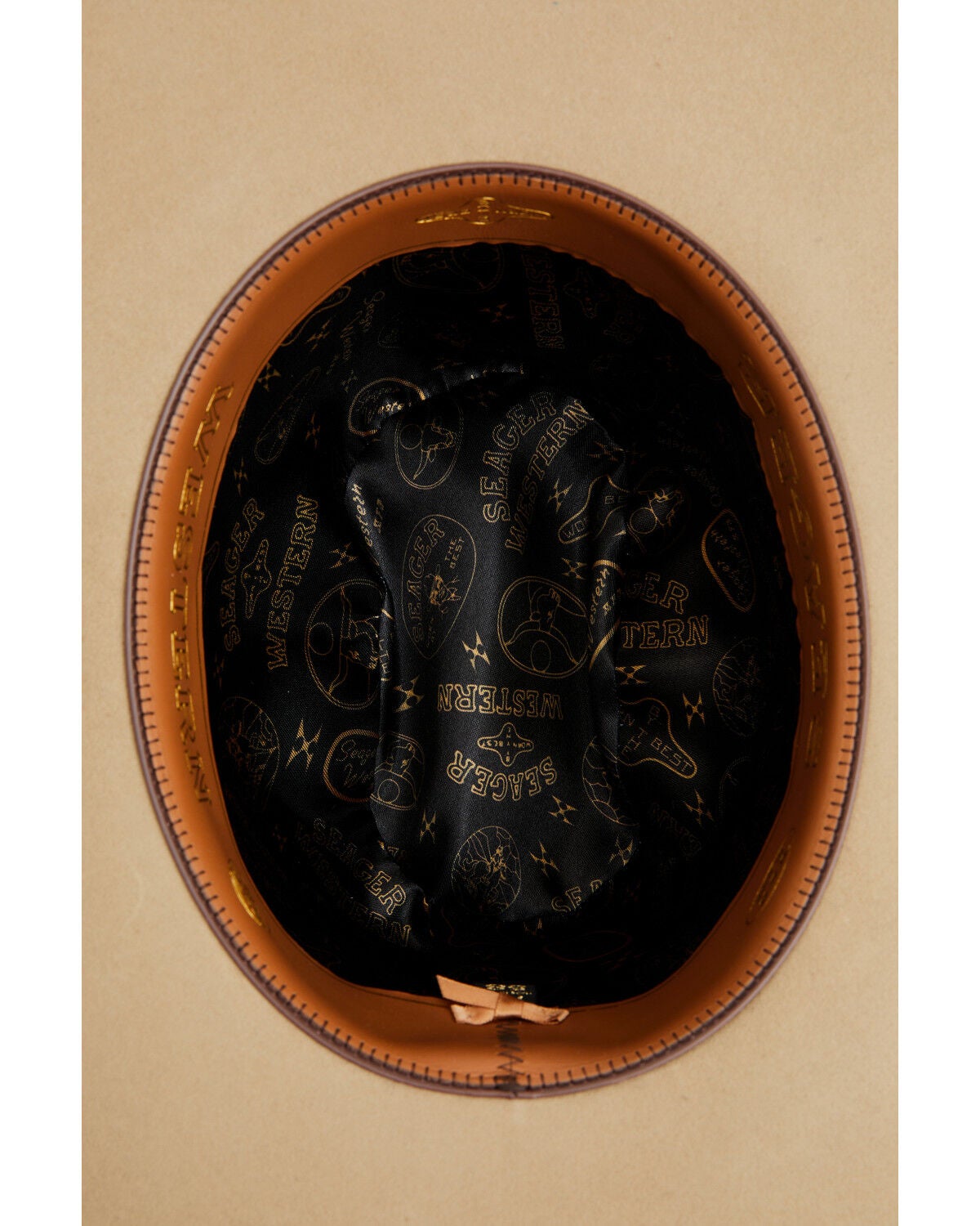 Image #4 - Seager Chase 4X Wool Felt Cowboy Hat, Stone, hi-res