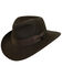 Indiana Jones Crushable Wool Fedora Hat, Chocolate, hi-res