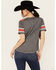 Image #4 - Blended Women's Football Short Sleeve Graphic Tee, Charcoal, hi-res
