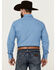 Image #4 - Ely Walker Men's Geo Print Long Sleeve Pearl Snap Western Shirt - Tall , Blue, hi-res