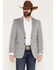 Image #1 - Circle S Men's Carson City Plaid Print Button-Down Sportcoat - Big, Light Grey, hi-res