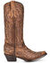 Corral Women's Shedron Inlay Western Boots - Snip Toe, Brown, hi-res
