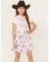 Image #1 - Sugar California Girls' T-Shirt Skirt Set - 2 Piece, Pink, hi-res