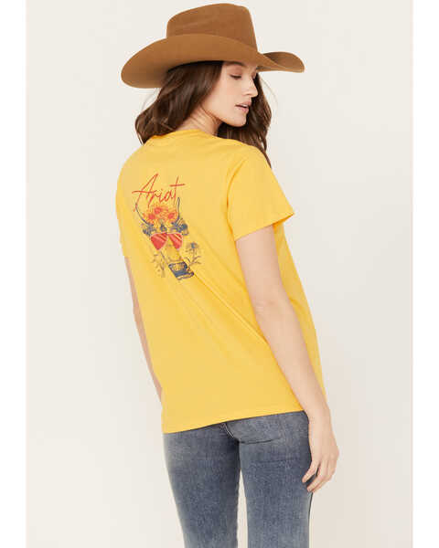 Image #3 - Ariat Women's R.E.A.L Cow Short Sleeve Graphic Tee, , hi-res