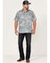 Image #2 - Scully Men's Floral Print Short Sleeve Button Down Western Shirt, , hi-res