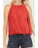 Image #3 - Idyllwind Women's Madie Faux Suede Fringe Tank, Coral, hi-res