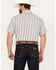 Image #4 - Cody James Men's Briar Patch Plaid Print Short Sleeve Snap Western Shirt, White, hi-res