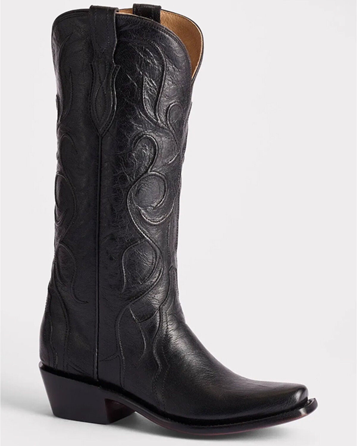 Lucchese Women's Patsy Western Boots - Square Toe, Black, hi-res