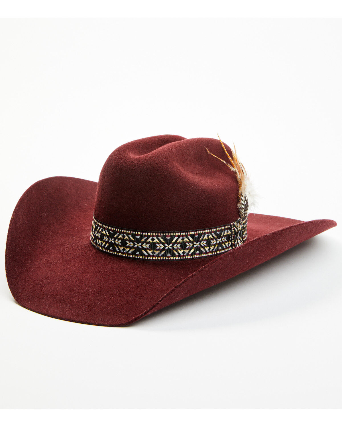 Image #2 - Idyllwind Women's Sutherland Wool Felt Cowboy Hat, Burgundy, hi-res