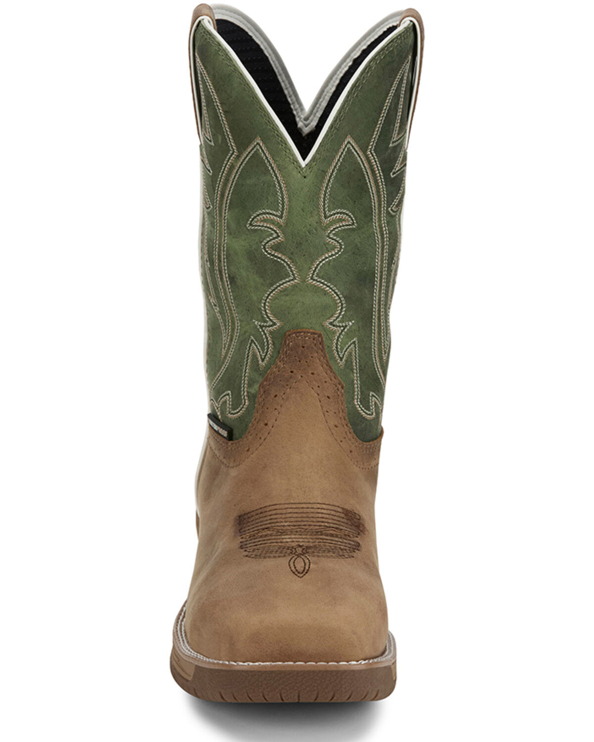 Image #4 - Justin Men's 11" Nitread Waterproof Work Boots  - Nano Composite Toe, Brown, hi-res