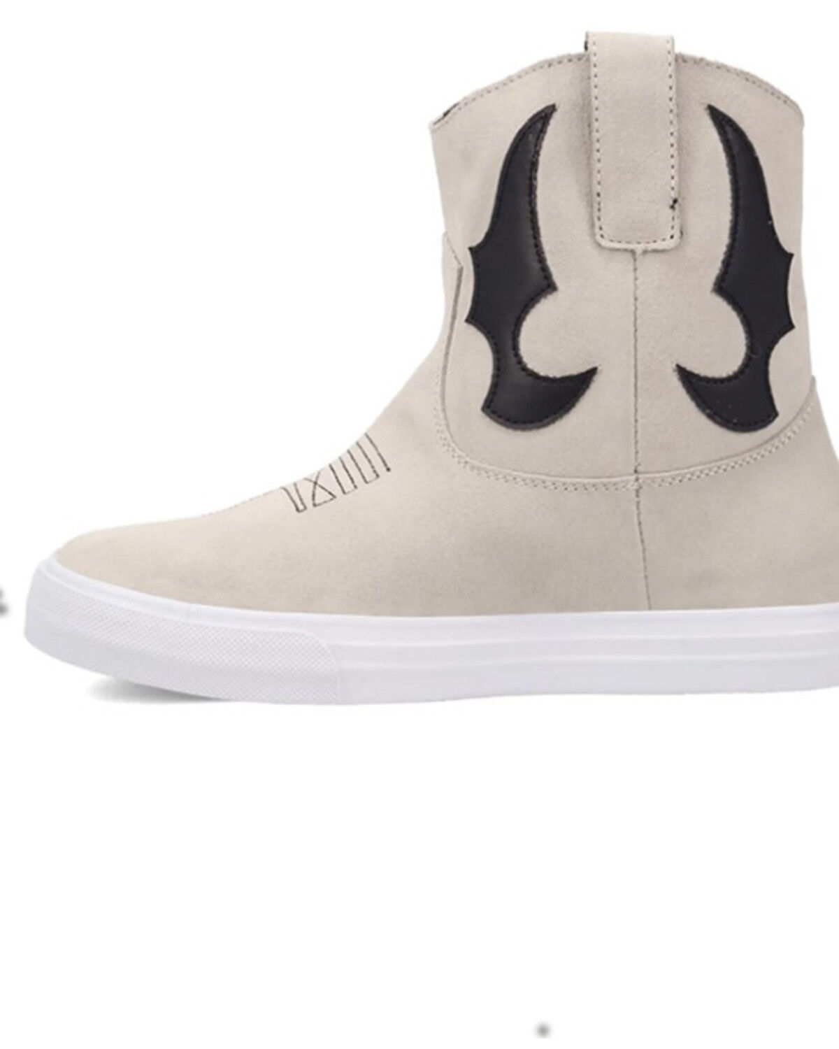 Image #3 - Dingo Women's Ollie Suede Casual Boots - Round Toe, White, hi-res