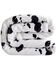 Image #3 - HiEnd Accents Elsa Cowhide Campfire Sherpa Throw, Black, hi-res