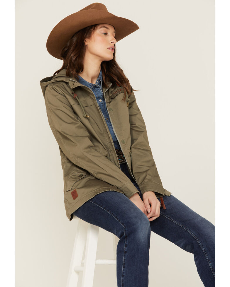 Kimes Ranch Women's Longrider 2 Anorak Hooded Jacket , Sage, hi-res