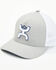 Image #1 - Hooey Men's Coach Trucker Cap, Grey, hi-res
