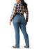 Image #2 - Ariat Women's R.E.A.L Medium Wash Perfect Rise Clover Straight Jeans - Plus , Medium Wash, hi-res