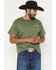 Image #2 - Bucking Chutes Men's Pickup Buck Short Sleeve Graphic T-Shirt, Green, hi-res