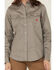 Image #3 - Forge Workwear Women's FR Solid Long Sleeve Snap Stretch Work Shirt, Grey, hi-res