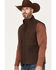 Image #2 - Blue Ranchwear Men's Insulated Duck Zip-Front Vest , Dark Brown, hi-res