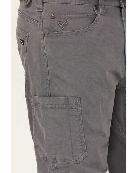 Image #2 - Hawx Men's Washed Stretch Work Pants, Medium Grey, hi-res