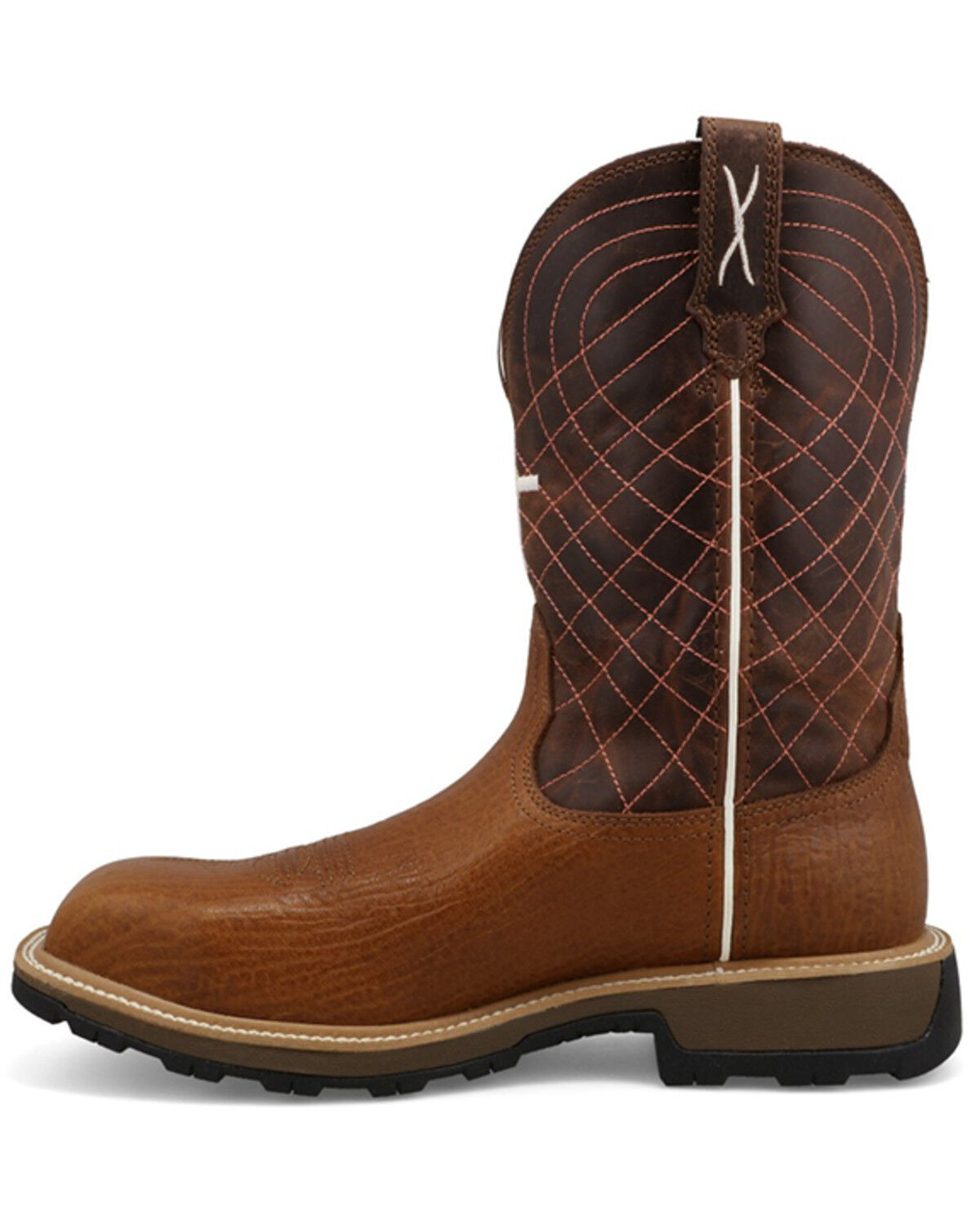 Image #3 - Twisted X Men's 11" UltraLite X™ Work Boots - Composite Toe, Brown, hi-res