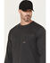 Image #2 - Ariat Men's Rebar Workman Born For This Long Sleeve Graphic T-Shirt, Charcoal, hi-res
