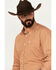 Image #2 - Cinch Men's Geo Print Long Sleeve Button-Down Western Shirt, Copper, hi-res