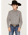 Image #1 - Cinch Boys' Dotted Geo Print Long Sleeve Button-Down Shirt, Multi, hi-res