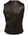 Image #2 - Milwaukee Leather Women's Studded Zip Front Vest - 4X, Black, hi-res
