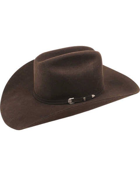 Ariat 3X Felt Cowboy Hat, Chocolate, hi-res