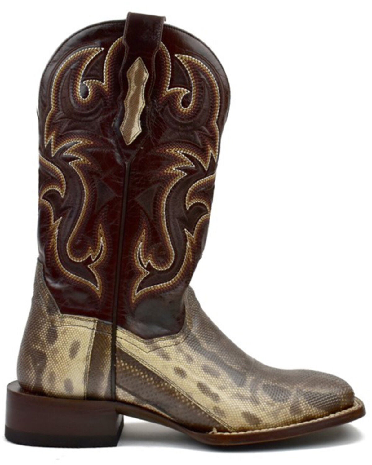 Image #2 - Dan Post Women's Karung Exotic Western Boots - Broad Square Toe, Brown, hi-res