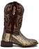 Dan Post Women's Karung Exotic Western Boots - Broad Square Toe, Brown, hi-res