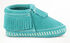 Minnetonka Infant Girls' Riley Moccasins - Moc Toe, Turquoise, hi-res
