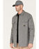 Image #2 - Hawx Men's Channel Quilted Flannel Button-Down Shirt Jacket, Grey, hi-res