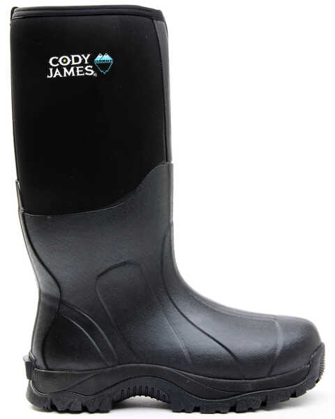 Image #2 - Cody James Men's Glacier Guard Insulated Rubber Boots - Composite Toe, Black, hi-res