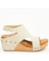 Image #2 - Very G Women's Wally Tooled Sandals, Cream, hi-res