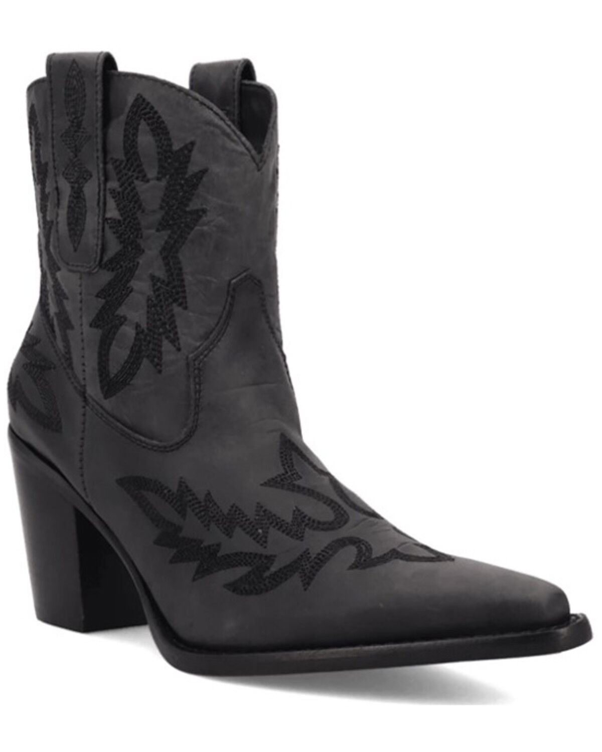 Image #1 - Dingo Women's Rocky Top Western Booties - Snip Toe, Black, hi-res