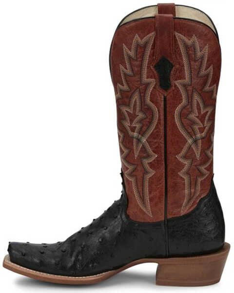 Image #3 - Tony Lama Men's Rylen Full Quill Ostrich Exotic Western Boots - Square Toe , Black, hi-res