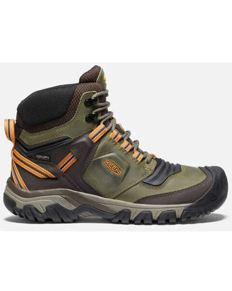 Keen Men's Ridge Flex Waterproof Boots, Olive, hi-res