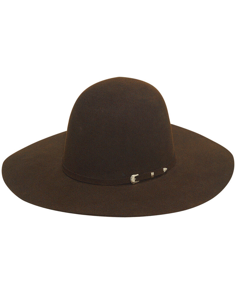 Twister 2X Select Wool Men's Open Crown Hat , Chocolate, hi-res
