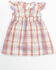 Image #1 - Shyanne Infant Girls' Plaid Print Dress and Diaper Cover Set - 2-Piece, Lavender, hi-res