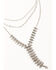Idyllwind Women's Rock Rose Necklace, Silver, hi-res
