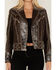 Image #3 - Double D Ranch Women's Embellished Fringe Leather Jacket, Brown, hi-res