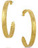 Image #1 - Montana Silversmiths Women's Timeless Treasure Chiseled Hoop Earrings, Gold, hi-res